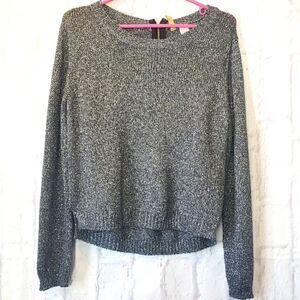💜DIVIDED BY H&M Metallic Lightweight Knit Sweater 8